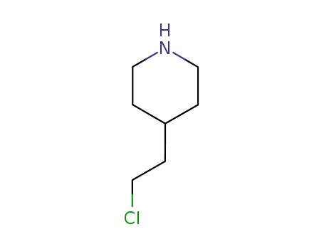 Molecular Structure of 114998-55-9 (Piperidine, 4-(2-chloroethyl)-)