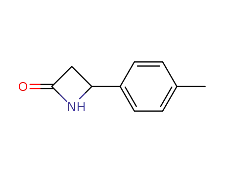 Molecular Structure of 21161-19-3 (4-(4-METHYLPHENYL)-2-AZETIDINONE)