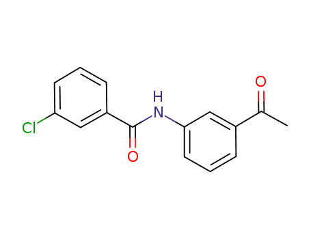 Molecular Structure of 196408-42-1 (N-(3-acetylphenyl)-3-chlorobenzamide)