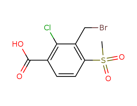 Benzoic acid, 3-(bromomethyl)-2-chloro-4-(methylsulfonyl)-