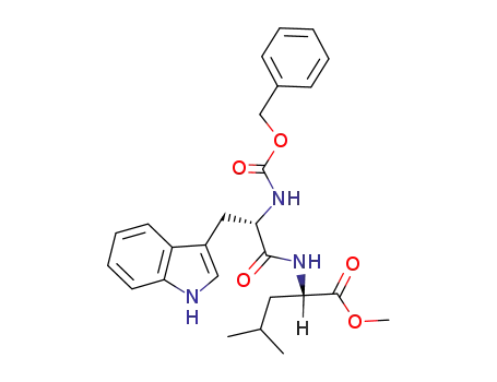 Molecular Structure of 2419-36-5 (L-Leucine, N-[(phenylmethoxy)carbonyl]-L-tryptophyl-, methyl ester)