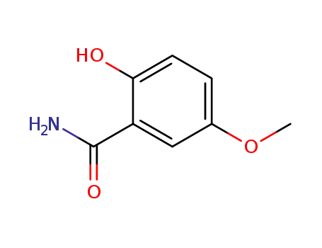 Molecular Structure of 28534-37-4 (5-METHOXYSALICYLAMIDE)