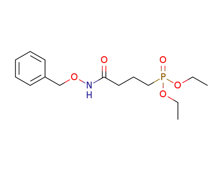Molecular Structure of 1376377-42-2 (diethyl 4-(benzyloxyamino)-4-oxobutylphosphonate)