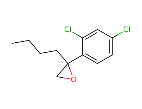 Molecular Structure of 88374-07-6 (2-(2,4-Dichlorophenyl)-2-n-butyl oxirane)