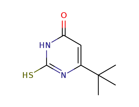 Molecular Structure of 66698-66-6 (6-(TERT-BUTYL)-2-THIOXO-2,3-DIHYDRO-4(1H)-PYRIMIDINONE)