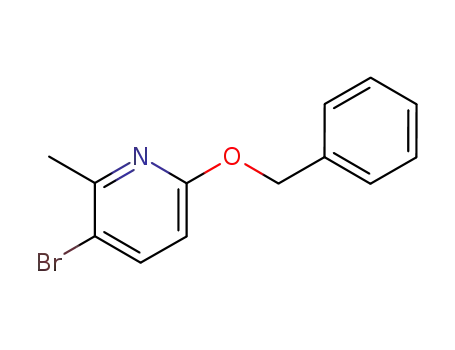 Molecular Structure of 126717-60-0 (2-BENZYLOXY-5-BROMO-6-METHYLPYRIDINE)