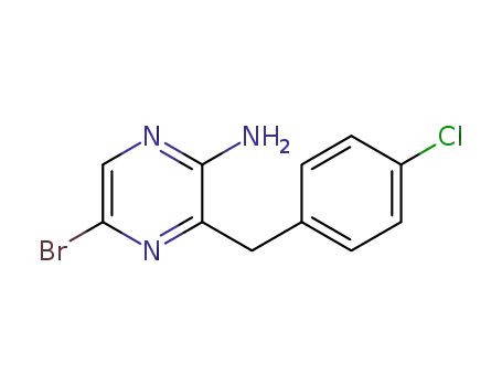 2-amino-5-bromo-3-(4-chlorobenzyl)pyrazine