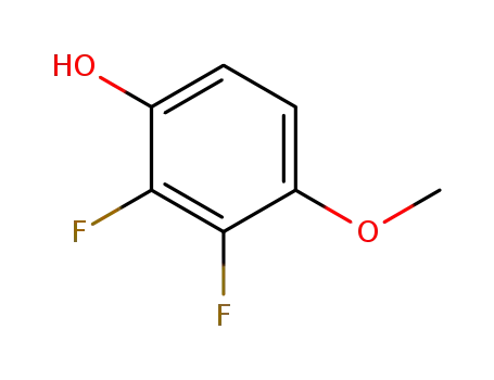 Molecular Structure of 261763-29-5 (2,3-DIFLUORO-4-METHOXYPHENOL)