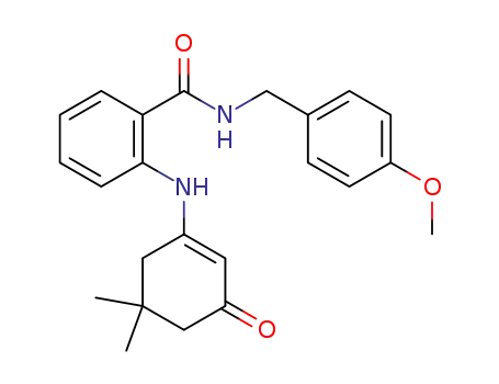 2-((5,5-dimethyl-3-oxocyclohex-1-en-1-yl)amino)-N-(4-methoxybenzyl)benzamide