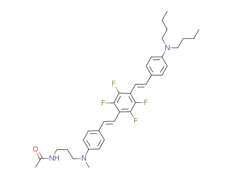 N-(3-((4-(4-(4-(dibutylamino)styryl)-2,3,5,6-tetrafluorostyryl)phenyl)(methyl)amino)propyl)acetamide