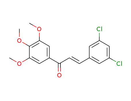 Molecular Structure of 1442690-93-8 ((2E)-1-(3',4',5'-trimethoxyphenyl)-3-(3,5-dichlorophenyl)-2-propen-1-one)