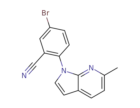 5-bromo-2-(6-methyl-1H-pyrrolo[2,3-b]pyridin-1-yl)benzonitrile