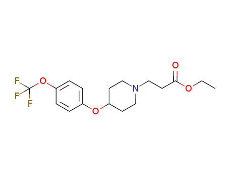 ethyl 3-(4-((4-trifluoromethoxy)phenoxy)piperidin-1-yl)propionate