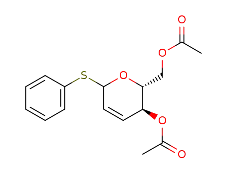 D-erythro-Hex-2-enopyranoside, phenyl 2,3-dideoxy-1-thio-, diacetate