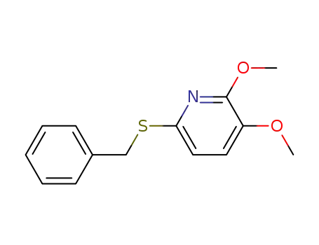Molecular Structure of 1417710-71-4 (6-(benzylsulfanyl)-2,3-dimethoxypyridine)