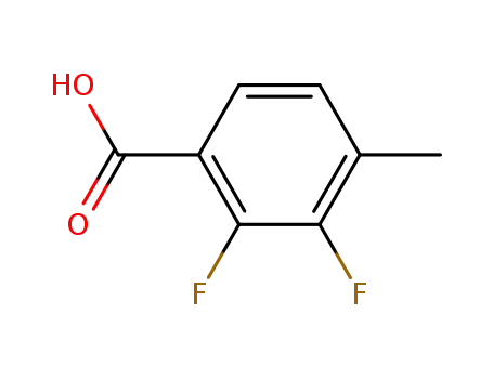 Molecular Structure of 261763-37-5 (2,3-DIFLUORO-4-METHYLBENZOIC ACID)