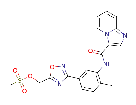 (3-(3-(imidazo[1,2-a]pyridine-3-carboxamido)-4-methylphenyl)-1,2,4-oxadiazol-5-yl)methyl methanesulfonate