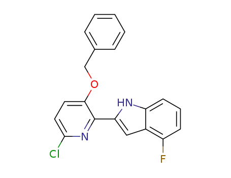 2-(3-(benzyloxy)-6-chloropyridin-2-yl)-4-fluoro-1H-indole