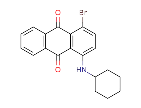 Molecular Structure of 14233-28-4 (1-CYCLOHEXYLAMINO-4-BROMOANTHRQAQUINONE)
