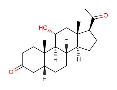 (5R,8S,9S,10S,11R,13R,14S,17S)-17-acetyl-11-hydroxy-10,13-dimethyl-1,2,4,5,6,7,8,9,11,12,14,15,16,17-tetradecahydrocyclopenta[a]phenanthren-3-one cas  565-93-5