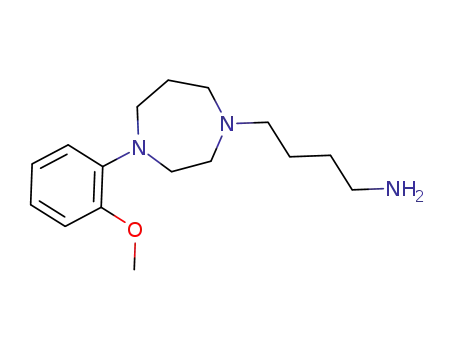 Molecular Structure of 1435684-52-8 (4-(4-(2-methoxyphenyl)-1,4-diazepan-1-yl)butan-1-amine)