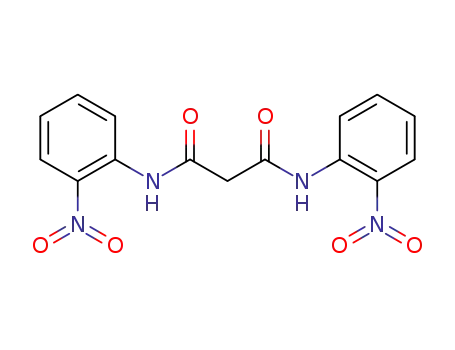 Molecular Structure of 96331-35-0 (N,N''-BIS-(2-NITRO-PHENYL)-MALONAMIDE)