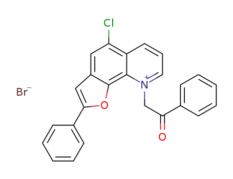 5-chloro-9-(2-oxo-2-phenyl-ethyl)-2-phenyl-furo[3,2-h]quinolin-9-ium bromide