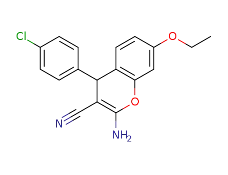 (RS)-2-amino-4-(4-chlorophenyl)-7-ethoxy-4H-chromene-3-carbonitrile