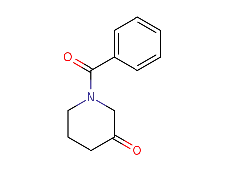 Molecular Structure of 67452-85-1 (1-BENZOYL-PIPERIDIN-3-ONE)