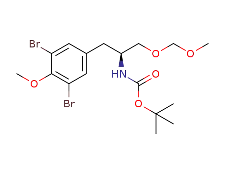 (S)-tert-butyl (1-(3,5-dibromo-4-methoxyphenyl)-3-(methoxymethoxy)propan-2-yl)carbamate