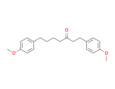 Molecular Structure of 74882-26-1 (1,7-bis-(4-methoxyphenyl)-heptan-3-one)