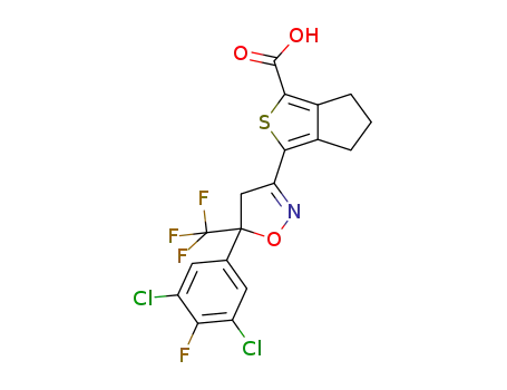 3-[5-(3,5-dichloro-4-fluoro-phenyl)-5-trifluoromethyl-4,5-dihydro-isoxazol-3-yl]-5,6-dihydro-4H-cyclopenta[c]thiophene-1-carboxylic acid