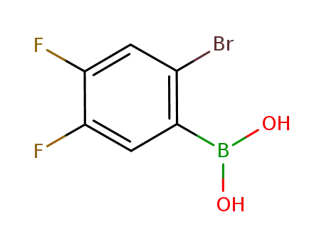 Molecular Structure of 849062-34-6 (2-BROMO-4,5-DIFLUOROPHENYLBORONIC ACID)