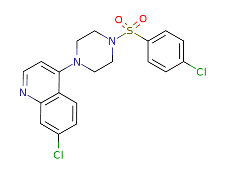 KM 11060;7-Chloro-4-[4-[4-chlorophenyl)sulfonyl]-1-piperazinyl]quinoline