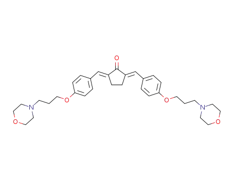 (2E,5E)-2,5-bis(4-(3-morpholinopropoxy)benzylidene)cyclopentanone