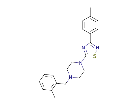 1-(2-methyl-benzyl)-4-(3-p-tolyl-[1,2,4]thiadiazol-5-yl)-piperazine