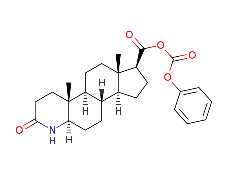 (5α,17β)-3-oxo-4-azaandrostane-17-(phenyloxycarbonyl)carboxylic acid