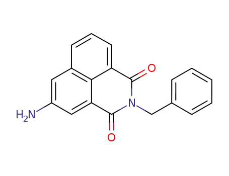 Molecular Structure of 24782-10-3 (5-amino-2-benzyl-1H-benzo[de]isoquinoline-1,3(2H)-dione)
