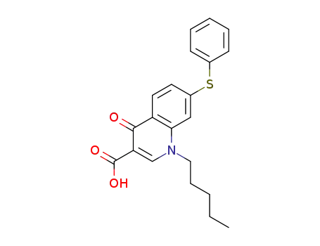 4-oxo-1-pentyl-7-(phenylthio)-1,4-dihydroquinoline-3-carboxylic acid
