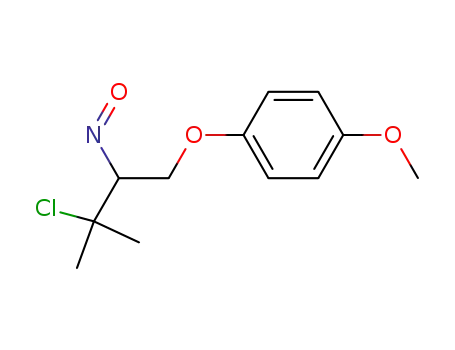 Molecular Structure of 58876-93-0 (Benzene, 1-(3-chloro-3-methyl-2-nitrosobutoxy)-4-methoxy-)