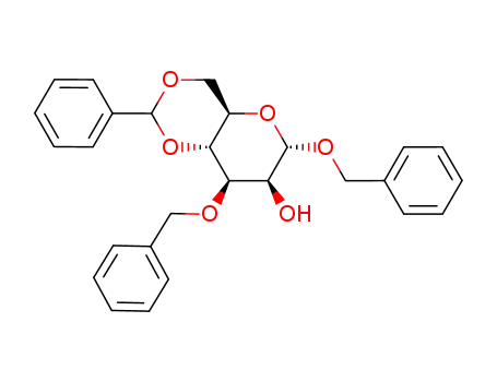 Molecular Structure of 62774-16-7 (Benzyl 3-O-Benzyl-4,6-O-benzylidene-a-D-mannopyranoside)