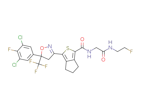 3-[5-(3,5-dichloro-4-fluoro-phenyl)-5-trifluoromethyl-4,5-dihydro-isoxazol-3-yl]-5,6-dihydro-4H-cyclopenta[c]thiophene-1-carboxylic acid [(2-fluoro-ethylcarbamoyl)-methyl]-amide
