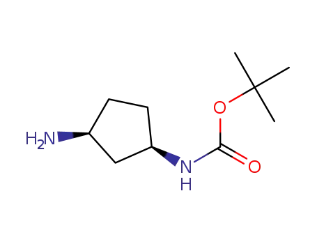 Molecular Structure of 774212-81-6 (Carbamic acid, [(1R,3S)-3-aminocyclopentyl]-, 1,1-dimethylethyl ester (9CI))