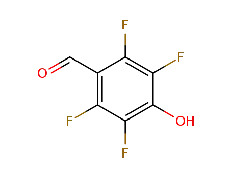 Molecular Structure of 24336-73-0 (2,3,5,6-Tetrafluoro-4-hydroxybenzaldehyde)