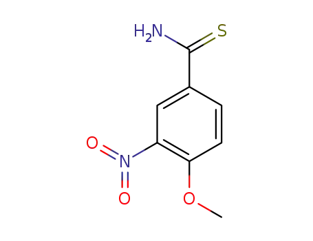 Molecular Structure of 175277-84-6 (4-METHOXY-3-NITROBENZENE-1-CARBOTHIOAMIDE)