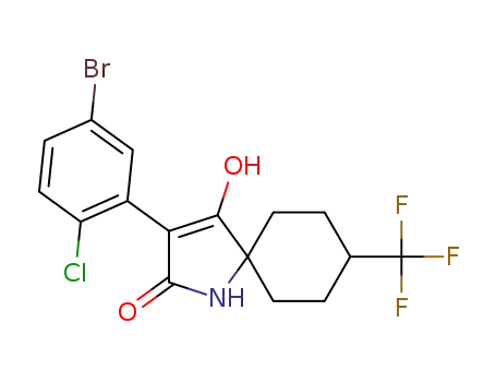 3-(5-bromo-2-chlorophenyl)-4-hydroxy-8-(trifluoromethyl)-1-azaspiro[4.5]dec-3-en-2-one