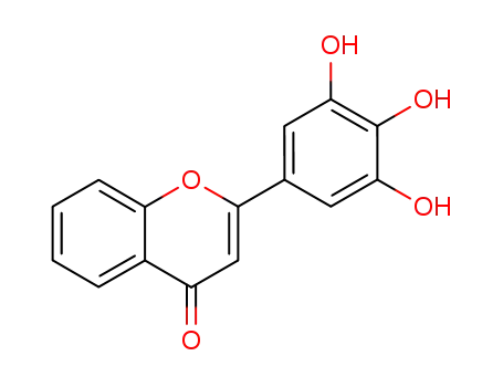 Molecular Structure of 126432-36-8 (2-(3,4,5-Trihydroxyphenyl)chroMen-4-one)