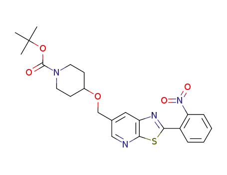 tert-butyl 4-((2-(2-nitrophenyl)thiazolo[5,4-b]pyridin-6-yl)methoxy)piperidine-1-carboxylate