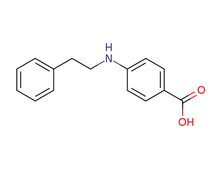 Molecular Structure of 61439-45-0 (Benzoic acid, 4-[(2-phenylethyl)amino]-)
