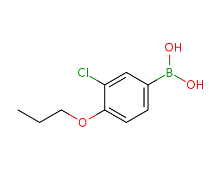 Molecular Structure of 480438-57-1 (3-Chloro-4-propoxyphenylboronic acid)